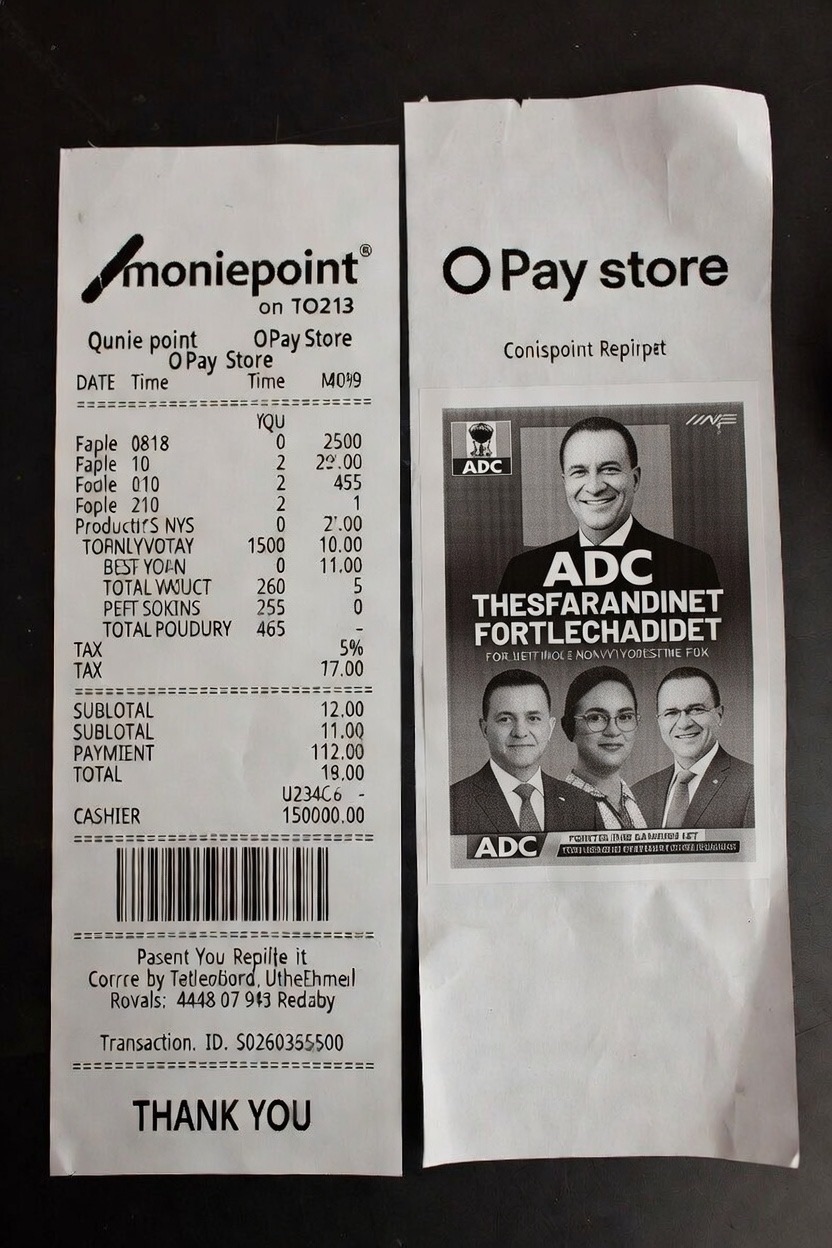 Receipt Advertising Example