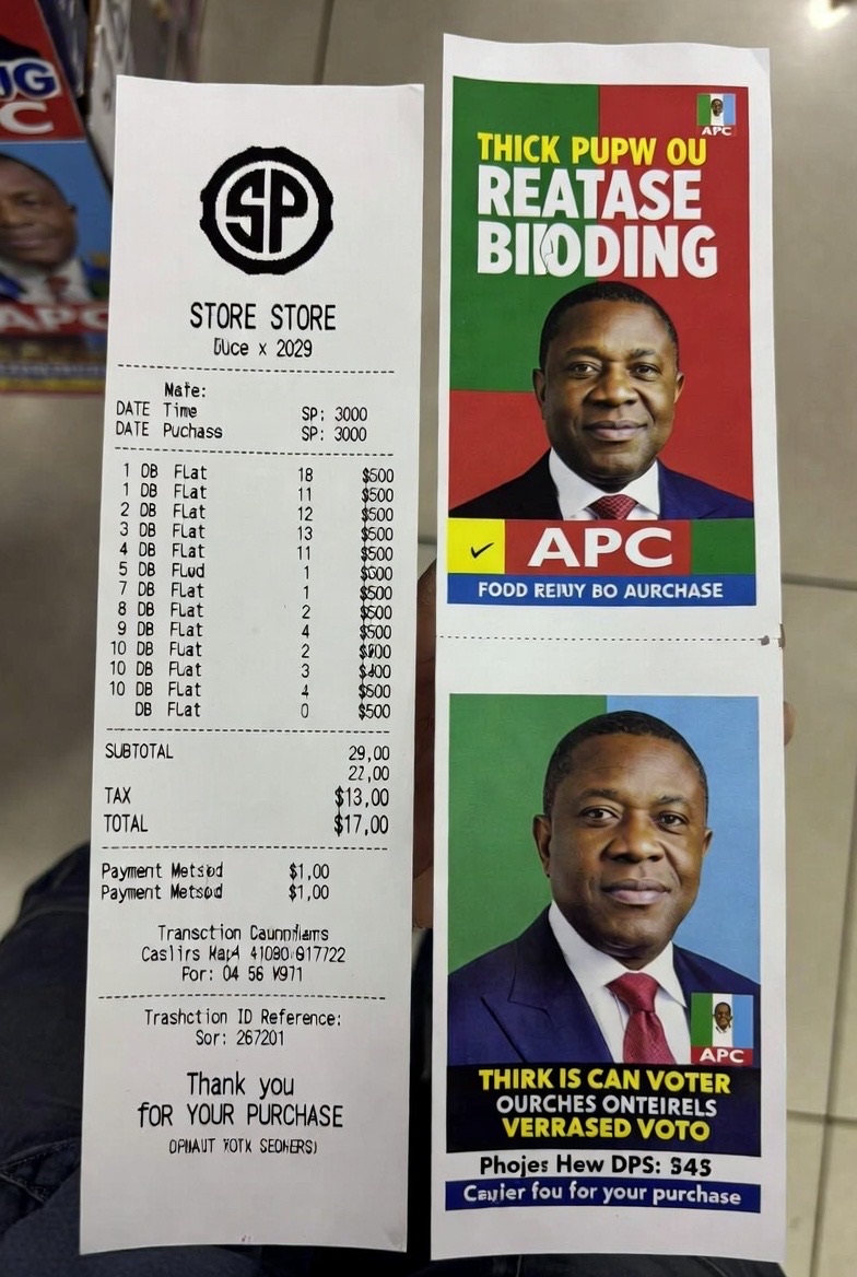 Political Campaign Receipt